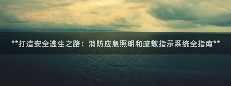 **打造安全逃生之路：消防应急照明和疏散指示系统全指南**