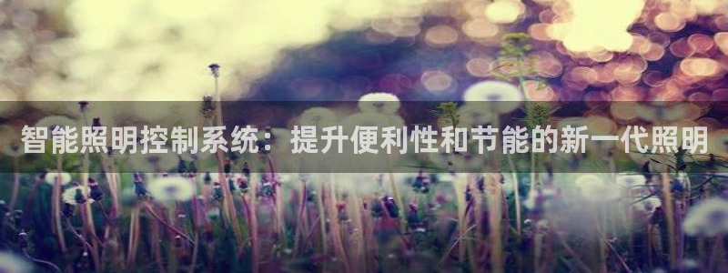 智能照明控制系统：提升便利性和节能的新一代照明