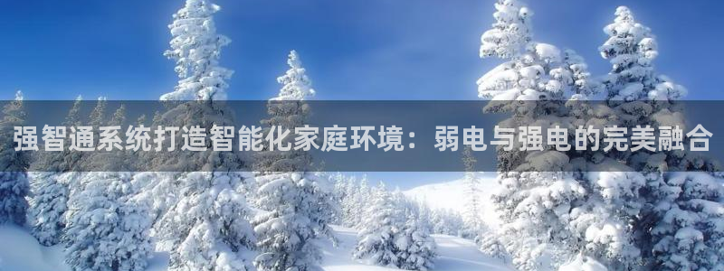 强智通系统打造智能化家庭环境：弱电与强电