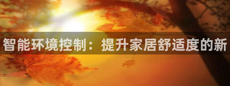 智能环境控制：提升家居舒适度的新