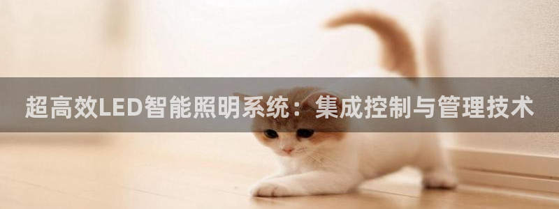 超高效LED智能照明系统：集成控制与管理技术