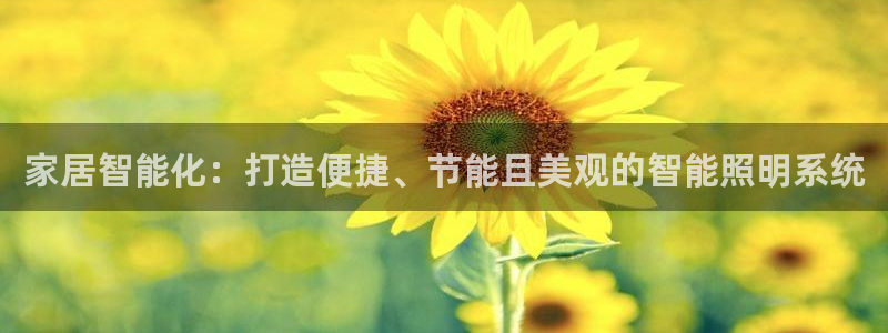 家居智能化：打造便捷、节能且美观的智能照